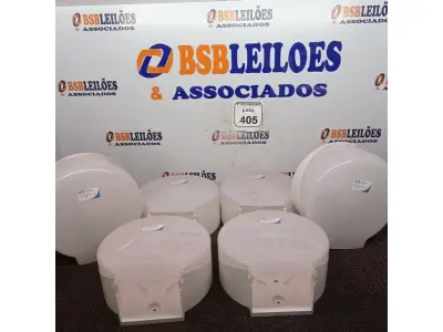 LOTE 405 - 06 DISPENSES DE PAPEL. (NO ESTADO) ATENÇÃO! FAZER A VISITAÇÃO ANTES DE ARREMATAR, NÃO SABEMOS SE FUNCIONA. LEILÃO NÃO TEM GARANTIA E NEM DEVOLUÇÃO, SUJEITO A POSSÍVEIS AVARIAS VISÍVEIS/OCULTAS E/OU AUSÊNCIA DE COMPONENTES.