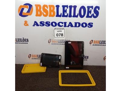 LOTE 078 - 02 TABLET’S, SENDO 01 MARCA POSITIVO E 01 CCE. (NO ESTADO) ATENÇÃO! FAZER A VISITAÇÃO ANTES DE ARREMATAR, NÃO SABEMOS SE FUNCIONA. LEILÃO NÃO TEM GARANTIA E NEM DEVOLUÇÃO, SUJEITO A POSSÍVEIS AVARIAS VISÍVEIS/OCULTAS E/OU AUSÊNCIA DE COMPONENTES.