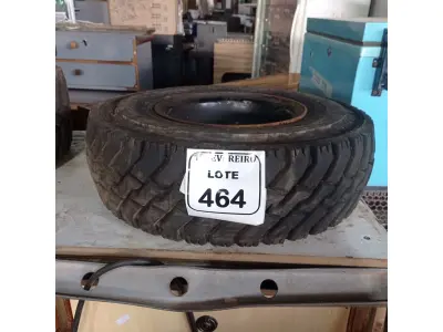 LOTE 464 - 01 RODA COM PNEU MACIÇO 6.50-10 PARA EMPILHADEIRA. (NO ESTADO) ATENÇÃO! FAZER A VISITAÇÃO ANTES DE ARREMATAR, NÃO SABEMOS SE FUNCIONA. LEILÃO NÃO TEM GARANTIA E NEM DEVOLUÇÃO, SUJEITO A POSSÍVEIS AVARIAS VISÍVEIS/OCULTAS E/OU AUSÊNCIA DE COMPONENTES.