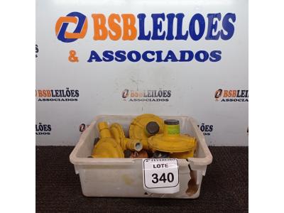 LOTE 340 - 01 LOTE C/APROXIMADAMENTE 07 REGULADORES DE GÁS MARCAS E MODELOS DIVERSOS. (NO ESTADO) ATENÇÃO! FAZER A VISITAÇÃO ANTES DE ARREMATAR, NÃO SABEMOS SE FUNCIONA. LEILÃO NÃO TEM GARANTIA E NEM DEVOLUÇÃO, SUJEITO A POSSÍVEIS AVARIAS VISÍVEIS/OCULTAS E/OU AUSÊNCIA DE COMPONENTES.