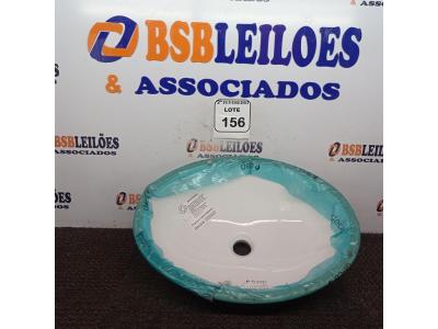 LOTE 156 - 01 CUBA DE EMBUTIR OVAL MARCA DECA. (NOVO) (NO ESTADO) ATENÇÃO! FAZER A VISITAÇÃO ANTES DE ARREMATAR, NÃO SABEMOS SE FUNCIONA. LEILÃO NÃO TEM GARANTIA E NEM DEVOLUÇÃO, SUJEITO A POSSÍVEIS AVARIAS VISÍVEIS/OCULTAS E/OU AUSÊNCIA DE COMPONENTES.