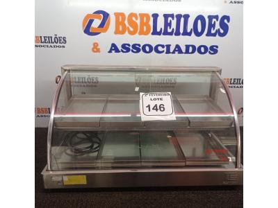 LOTE 146 - 01 ESTUFA PARA SALGADOS COM 08 BANDEJAS. (NO ESTADO) ATENÇÃO! FAZER A VISITAÇÃO ANTES DE ARREMATAR, NÃO SABEMOS SE FUNCIONA. LEILÃO NÃO TEM GARANTIA E NEM DEVOLUÇÃO, SUJEITO A POSSÍVEIS AVARIAS VISÍVEIS/OCULTAS E/OU AUSÊNCIA DE COMPONENTES.