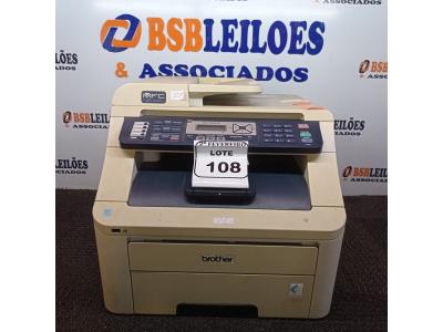 LOTE 108 - 01 IMPRESSORA MULTIFUNCIONAL MODELO MFC-9320 CW MARCA BROTHER. (NO ESTADO) ATENÇÃO! FAZER A VISITAÇÃO ANTES DE ARREMATAR, NÃO SABEMOS SE FUNCIONA. LEILÃO NÃO TEM GARANTIA E NEM DEVOLUÇÃO, SUJEITO A POSSÍVEIS AVARIAS VISÍVEIS/OCULTAS E/OU AUSÊNCIA DE COMPONENTES.