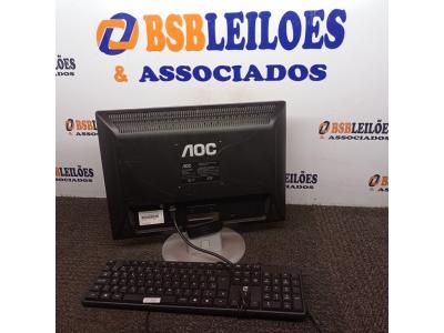 LOTE 209 -  01 MONITOR AOC COM TECLADO. (NO ESTADO) ATENÇÃO! FAZER A VISITAÇÃO ANTES DE ARREMATAR, NÃO SABEMOS SE FUNCIONA. LEILÃO NÃO TEM GARANTIA E NEM DEVOLUÇÃO, SUJEITO A POSSÍVEIS AVARIAS VISÍVEIS/OCULTAS E/OU AUSÊNCIA DE COMPONENTES.