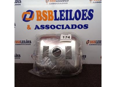 LOTE 174 - 01 CUBA EM AÇO INOX QUADRADA. (NOVO) (NO ESTADO) ATENÇÃO! FAZER A VISITAÇÃO ANTES DE ARREMATAR, NÃO SABEMOS SE FUNCIONA. LEILÃO NÃO TEM GARANTIA E NEM DEVOLUÇÃO, SUJEITO A POSSÍVEIS AVARIAS VISÍVEIS/OCULTAS E/OU AUSÊNCIA DE COMPONENTES.