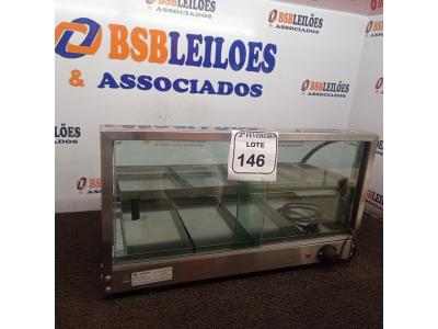 LOTE 146 - 01 ESTUFA PARA SALGADOS COM 08 BANDEJAS. (NO ESTADO) ATENÇÃO! FAZER A VISITAÇÃO ANTES DE ARREMATAR, NÃO SABEMOS SE FUNCIONA. LEILÃO NÃO TEM GARANTIA E NEM DEVOLUÇÃO, SUJEITO A POSSÍVEIS AVARIAS VISÍVEIS/OCULTAS E/OU AUSÊNCIA DE COMPONENTES.