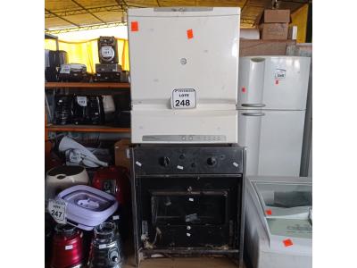 LOTE 248 -  01 FORNO ELÉTRICO E 01 LAVA LOUÇAS COM AVARIAS. (NO ESTADO) ATENÇÃO! FAZER A VISITAÇÃO ANTES DE ARREMATAR, NÃO SABEMOS SE FUNCIONA. LEILÃO NÃO TEM GARANTIA E NEM DEVOLUÇÃO, SUJEITO A POSSÍVEIS AVARIAS VISÍVEIS/OCULTAS E/OU AUSÊNCIA DE COMPONENTES.