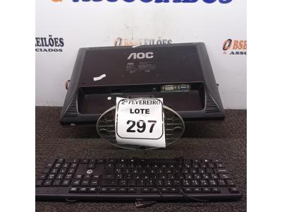 LOTE 297 -  01 MONITOR AOC. (NO ESTADO) ATENÇÃO! FAZER A VISITAÇÃO ANTES DE ARREMATAR, NÃO SABEMOS SE FUNCIONA. LEILÃO NÃO TEM GARANTIA E NEM DEVOLUÇÃO, SUJEITO A POSSÍVEIS AVARIAS VISÍVEIS/OCULTAS E/OU AUSÊNCIA DE COMPONENTES.