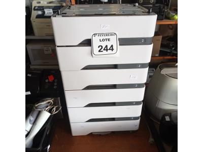 LOTE 244 - 06 GAVETAS PARA IMPRESSORA. (NO ESTADO) ATENÇÃO! FAZER A VISITAÇÃO ANTES DE ARREMATAR, NÃO SABEMOS SE FUNCIONA. LEILÃO NÃO TEM GARANTIA E NEM DEVOLUÇÃO, SUJEITO A POSSÍVEIS AVARIAS VISÍVEIS/OCULTAS E/OU AUSÊNCIA DE COMPONENTES.
