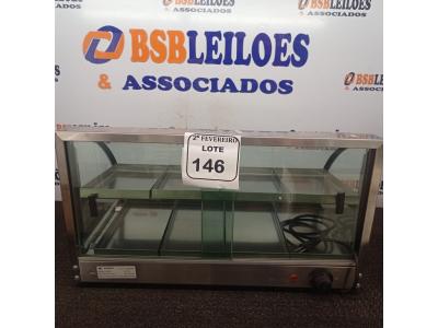 LOTE 146 - 01 ESTUFA PARA SALGADOS COM 08 BANDEJAS. (NO ESTADO) ATENÇÃO! FAZER A VISITAÇÃO ANTES DE ARREMATAR, NÃO SABEMOS SE FUNCIONA. LEILÃO NÃO TEM GARANTIA E NEM DEVOLUÇÃO, SUJEITO A POSSÍVEIS AVARIAS VISÍVEIS/OCULTAS E/OU AUSÊNCIA DE COMPONENTES.