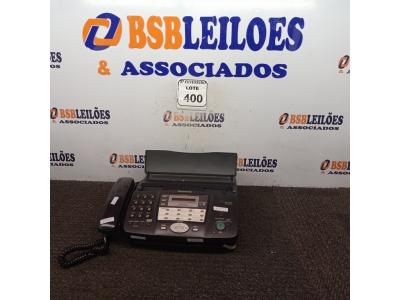 LOTE 400 -  01 FAX PANASONIC MODELO KX FT907. (NO ESTADO) ATENÇÃO! FAZER A VISITAÇÃO ANTES DE ARREMATAR, NÃO SABEMOS SE FUNCIONA. LEILÃO NÃO TEM GARANTIA E NEM DEVOLUÇÃO, SUJEITO A POSSÍVEIS AVARIAS VISÍVEIS/OCULTAS E/OU AUSÊNCIA DE COMPONENTES.