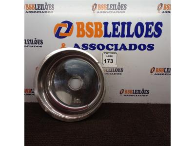 LOTE 173 - 01 CUBA EM AÇO INOX REDONDA (NOVO). (NO ESTADO) ATENÇÃO! FAZER A VISITAÇÃO ANTES DE ARREMATAR, NÃO SABEMOS SE FUNCIONA. LEILÃO NÃO TEM GARANTIA E NEM DEVOLUÇÃO, SUJEITO A POSSÍVEIS AVARIAS VISÍVEIS/OCULTAS E/OU AUSÊNCIA DE COMPONENTES.