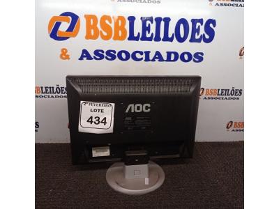 LOTE 434 - 01 MONITOR AOC (NO ESTADO) ATENÇÃO! FAZER A VISITAÇÃO ANTES DE ARREMATAR, NÃO SABEMOS SE FUNCIONA. LEILÃO NÃO TEM GARANTIA E NEM DEVOLUÇÃO, SUJEITO A POSSÍVEIS AVARIAS VISÍVEIS/OCULTAS E/OU AUSÊNCIA DE COMPONENTES.