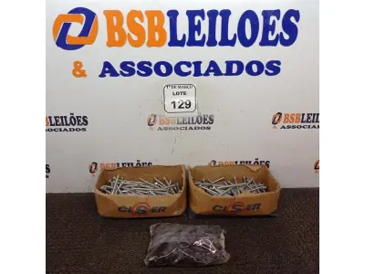 LOTE 129 - 01 LOTE COM DIVERSOS PARAFUSOS SEXTAVADO E DIVERSAS BORRACHINHAS. (NOVO) (NO ESTADO) ATENÇÃO! FAZER A VISITAÇÃO ANTES DE ARREMATAR, NÃO SABEMOS SE FUNCIONA. LEILÃO NÃO TEM GARANTIA E NEM DEVOLUÇÃO, SUJEITO A POSSÍVEIS AVARIAS VISÍVEIS/OCULTAS E/OU AUSÊNCIA DE COMPONENTES.
