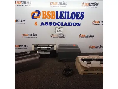 LOTE 288 - 01 LOTE COM SCANNERS, PROTOCOLADORA DE CHEQUES. (NO ESTADO) ATENÇÃO! FAZER A VISITAÇÃO ANTES DE ARREMATAR, NÃO SABEMOS SE FUNCIONA. LEILÃO NÃO TEM GARANTIA E NEM DEVOLUÇÃO, SUJEITO A POSSÍVEIS AVARIAS VISÍVEIS/OCULTAS E/OU AUSÊNCIA DE COMPONENTES.