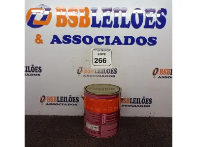 LOTE 266 - 01 LATA DE TINTA ESMALTE PARA MADEIRAS E METAIS NA COR BRILHANTE PRETO DE 3,6L MARCA SUVINIL. (NOVO) (NO ESTADO) ATENÇÃO! FAZER A VISITAÇÃO ANTES DE ARREMATAR, NÃO SABEMOS SE FUNCIONA. LEILÃO NÃO TEM GARANTIA E NEM DEVOLUÇÃO, SUJEITO A POSSÍVEIS AVARIAS VISÍVEIS/OCULTAS E/OU AUSÊNCIA DE COMPONENTES.