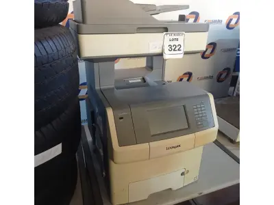 LOTE 322 - 01 IMPRESSORA MULTIFUNCIONAL MODELO X748DE MARCA LEXMARK. (NO ESTADO) ATENÇÃO! FAZER A VISITAÇÃO ANTES DE ARREMATAR, NÃO SABEMOS SE FUNCIONA. LEILÃO NÃO TEM GARANTIA E NEM DEVOLUÇÃO, SUJEITO A POSSÍVEIS AVARIAS VISÍVEIS/OCULTAS E/OU AUSÊNCIA DE COMPONENTES.