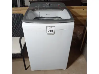 LOTE 015 - 01 MÁQUINA DE LAVAR ROUPA BRASTEMP 12KG  220V MODELO BWR12ABBNACA (WASHER).  (NO ESTADO EM QUE SE ENCONTRA. SUJEITO A AVARIAS OCULTAS/VISÍVEIS.) BJ7382J