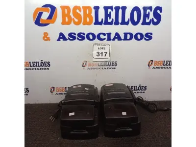 LOTE 317 - 02 IMPRESSORAS TÉRMICAS PMF. (NO ESTADO) ATENÇÃO! FAZER A VISITAÇÃO ANTES DE ARREMATAR, NÃO SABEMOS SE FUNCIONA. LEILÃO NÃO TEM GARANTIA E NEM DEVOLUÇÃO, SUJEITO A POSSÍVEIS AVARIAS VISÍVEIS/OCULTAS E/OU AUSÊNCIA DE COMPONENTES.