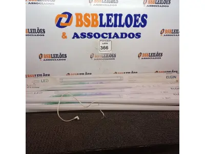 LOTE 366 - 05 LUMINÁRIAS DE LED ELGIN. (NOVO) (NO ESTADO) ATENÇÃO! FAZER A VISITAÇÃO ANTES DE ARREMATAR, NÃO SABEMOS SE FUNCIONA. LEILÃO NÃO TEM GARANTIA E NEM DEVOLUÇÃO, SUJEITO A POSSÍVEIS AVARIAS VISÍVEIS/OCULTAS E/OU AUSÊNCIA DE COMPONENTES.