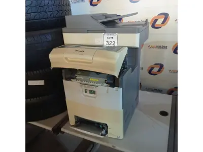 LOTE 322 - 01 IMPRESSORA MULTIFUNCIONAL MODELO X748DE MARCA LEXMARK. (NO ESTADO) ATENÇÃO! FAZER A VISITAÇÃO ANTES DE ARREMATAR, NÃO SABEMOS SE FUNCIONA. LEILÃO NÃO TEM GARANTIA E NEM DEVOLUÇÃO, SUJEITO A POSSÍVEIS AVARIAS VISÍVEIS/OCULTAS E/OU AUSÊNCIA DE COMPONENTES.