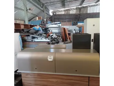 LOTE 142 - 01 ARMÁRIO SUSPENSO EM AÇO DUPLO. (NO ESTADO EM QUE SE ENCONTRA. SUJEITO A AVARIAS OCULTAS/VISÍVEIS.)