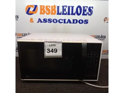 LOTE 349 - 01 MICRO-ONDAS LG 127 (MICROWAVE). (NO ESTADO EM QUE SE ENCONTRA. SUJEITO A AVARIAS OCULTAS/VISÍVEIS.) BF8671F