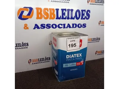 LOTE 195 - 01 LATA DE TINTA DIATEX IQUINE BASE P (NO ESTADO) ATENÇÃO! FAZER A VISITAÇÃO ANTES DE ARREMATAR, NÃO SABEMOS SE FUNCIONA. LEILÃO NÃO TEM GARANTIA E NEM DEVOLUÇÃO, SUJEITO A POSSÍVEIS AVARIAS VISÍVEIS/OCULTAS E/OU AUSÊNCIA DE COMPONENTES.