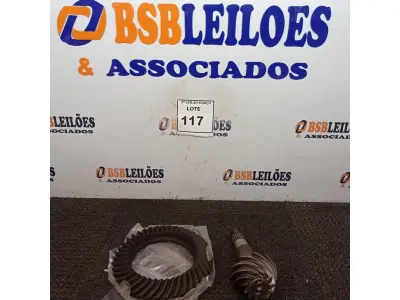 LOTE 117 - 01 COROA E 01 PINHÃO DO DIFERENCIAL DANA SUPER 44 41X113, 73 SPICER.  (NO ESTADO) ATENÇÃO! FAZER A VISITAÇÃO ANTES DE ARREMATAR, NÃO SABEMOS SE FUNCIONA. LEILÃO NÃO TEM GARANTIA E NEM DEVOLUÇÃO, SUJEITO A POSSÍVEIS AVARIAS VISÍVEIS/OCULTAS E/OU AUSÊNCIA DE COMPONENTES.