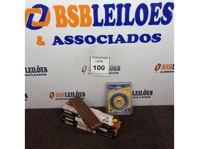 LOTE 100 - 02 DISCOS DIAMANTADO CONTÍNUO E 04 MASSAS P/CALAFETAR MARCA VONDER. (NOVO) (NO ESTADO) ATENÇÃO! FAZER A VISITAÇÃO ANTES DE ARREMATAR, NÃO SABEMOS SE FUNCIONA. LEILÃO NÃO TEM GARANTIA E NEM DEVOLUÇÃO, SUJEITO A POSSÍVEIS AVARIAS VISÍVEIS/OCULTAS E/OU AUSÊNCIA DE COMPONENTES.
