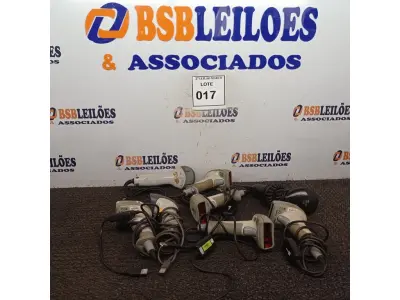 LOTE 017 - 08 LEITORES DE CÓDIGO DE BARRAS. (NO ESTADO) ATENÇÃO! FAZER A VISITAÇÃO ANTES DE ARREMATAR, NÃO SABEMOS SE FUNCIONA. LEILÃO NÃO TEM GARANTIA E NEM DEVOLUÇÃO, SUJEITO A POSSÍVEIS AVARIAS VISÍVEIS/OCULTAS E/OU AUSÊNCIA DE COMPONENTES.