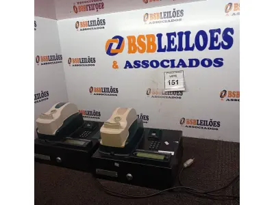 LOTE 151 - 02 RELÓGIOS DE PONTO TELEMÁTICA CODIN.  (NO ESTADO) ATENÇÃO! FAZER A VISITAÇÃO ANTES DE ARREMATAR, NÃO SABEMOS SE FUNCIONA. LEILÃO NÃO TEM GARANTIA E NEM DEVOLUÇÃO, SUJEITO A POSSÍVEIS AVARIAS VISÍVEIS/OCULTAS E/OU AUSÊNCIA DE COMPONENTES.