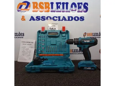 LOTE 052 - 01 FURADEIRA/PARAFUSADEIRA YQ. (NO ESTADO) ATENÇÃO! FAZER A VISITAÇÃO ANTES DE ARREMATAR, NÃO SABEMOS SE FUNCIONA. LEILÃO NÃO TEM GARANTIA E NEM DEVOLUÇÃO, SUJEITO A POSSÍVEIS AVARIAS VISÍVEIS/OCULTAS E/OU AUSÊNCIA DE COMPONENTES.