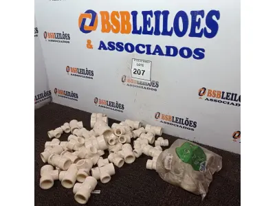 LOTE 207 - 01 LOTE C/VÁRIOS TE´S DE REDUÇÃO MARCAS E MODELOS DIVERSOS(NOVO). (NO ESTADO) ATENÇÃO! FAZER A VISITAÇÃO ANTES DE ARREMATAR, NÃO SABEMOS SE FUNCIONA. LEILÃO NÃO TEM GARANTIA E NEM DEVOLUÇÃO, SUJEITO A POSSÍVEIS AVARIAS VISÍVEIS/OCULTAS E/OU AUSÊNCIA DE COMPONENTES.