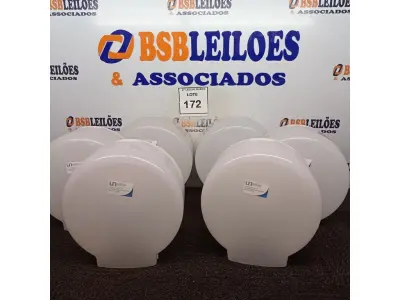 LOTE 172 - 06 DISPENSES DE PAPEL. (NO ESTADO) ATENÇÃO! FAZER A VISITAÇÃO ANTES DE ARREMATAR, NÃO SABEMOS SE FUNCIONA. LEILÃO NÃO TEM GARANTIA E NEM DEVOLUÇÃO, SUJEITO A POSSÍVEIS AVARIAS VISÍVEIS/OCULTAS E/OU AUSÊNCIA DE COMPONENTES.