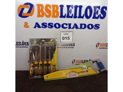 LOTE 015 - 01 SERROTE DE 18’’ E 01 KIT DE CHAVE DE FENDAS+PHILIPS. (NOVO) (NO ESTADO) ATENÇÃO! FAZER A VISITAÇÃO ANTES DE ARREMATAR, NÃO SABEMOS SE FUNCIONA. LEILÃO NÃO TEM GARANTIA E NEM DEVOLUÇÃO, SUJEITO A POSSÍVEIS AVARIAS VISÍVEIS/OCULTAS E/OU AUSÊNCIA DE COMPONENTES.