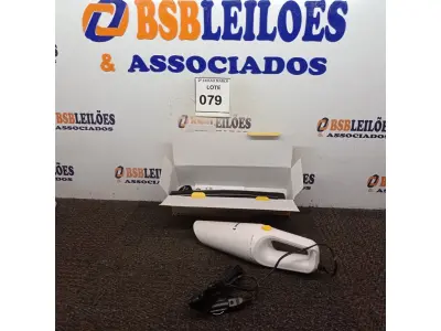LOTE 079 - 01 ASPIRADOR DE PÓ PORTÁTIL BOMVINK. (NO ESTADO) ATENÇÃO! FAZER A VISITAÇÃO ANTES DE ARREMATAR, NÃO SABEMOS SE FUNCIONA. LEILÃO NÃO TEM GARANTIA E NEM DEVOLUÇÃO, SUJEITO A POSSÍVEIS AVARIAS VISÍVEIS/OCULTAS E/OU AUSÊNCIA DE COMPONENTES.