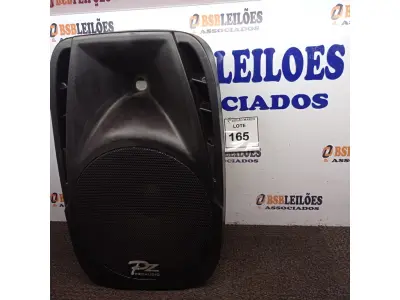 LOTE 165 - 01 CAIXA DE SOM PZPROPASSIVE PX-12. (NO ESTADO) ATENÇÃO! FAZER A VISITAÇÃO ANTES DE ARREMATAR, NÃO SABEMOS SE FUNCIONA. LEILÃO NÃO TEM GARANTIA E NEM DEVOLUÇÃO, SUJEITO A POSSÍVEIS AVARIAS VISÍVEIS/OCULTAS E/OU AUSÊNCIA DE COMPONENTES.