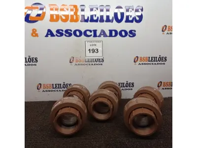 LOTE 193 - 06 UNIÃO SOLDÁVEL 75MM. (NO ESTADO) ATENÇÃO! FAZER A VISITAÇÃO ANTES DE ARREMATAR, NÃO SABEMOS SE FUNCIONA. LEILÃO NÃO TEM GARANTIA E NEM DEVOLUÇÃO, SUJEITO A POSSÍVEIS AVARIAS VISÍVEIS/OCULTAS E/OU AUSÊNCIA DE COMPONENTES.