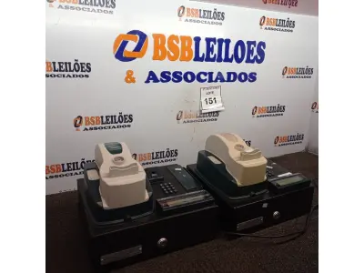 LOTE 151 - 02 RELÓGIOS DE PONTO TELEMÁTICA CODIN.  (NO ESTADO) ATENÇÃO! FAZER A VISITAÇÃO ANTES DE ARREMATAR, NÃO SABEMOS SE FUNCIONA. LEILÃO NÃO TEM GARANTIA E NEM DEVOLUÇÃO, SUJEITO A POSSÍVEIS AVARIAS VISÍVEIS/OCULTAS E/OU AUSÊNCIA DE COMPONENTES.
