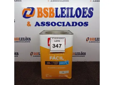 LOTE 347 - 01 LATA DE TINTA BASE C LIMPA FÁCIL IQUINE 18 L. (NO ESTADO) ATENÇÃO! FAZER A VISITAÇÃO ANTES DE ARREMATAR, NÃO SABEMOS SE FUNCIONA. LEILÃO NÃO TEM GARANTIA E NEM DEVOLUÇÃO, SUJEITO A POSSÍVEIS AVARIAS VISÍVEIS/OCULTAS E/OU AUSÊNCIA DE COMPONENTES.