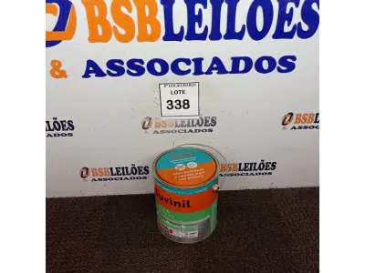 LOTE 338 - 01 LATA DE TINTA SUVINIL ESMALTE PREMIUM INTERIOR/EXTERIOR 3,6L NA COR VERMELHO BRILHANTE. (NO ESTADO) ATENÇÃO! FAZER A VISITAÇÃO ANTES DE ARREMATAR, NÃO SABEMOS SE FUNCIONA. LEILÃO NÃO TEM GARANTIA E NEM DEVOLUÇÃO, SUJEITO A POSSÍVEIS AVARIAS VISÍVEIS/OCULTAS E/OU AUSÊNCIA DE COMPONENTES.