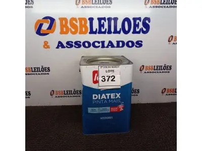 LOTE 372 - 01 LATA DE TINTA IQUINE DIATEX BASE ACRÍLICO FOSCO 18 L. (NO ESTADO) ATENÇÃO! FAZER A VISITAÇÃO ANTES DE ARREMATAR, NÃO SABEMOS SE FUNCIONA. LEILÃO NÃO TEM GARANTIA E NEM DEVOLUÇÃO, SUJEITO A POSSÍVEIS AVARIAS VISÍVEIS/OCULTAS E/OU AUSÊNCIA DE COMPONENTES.
