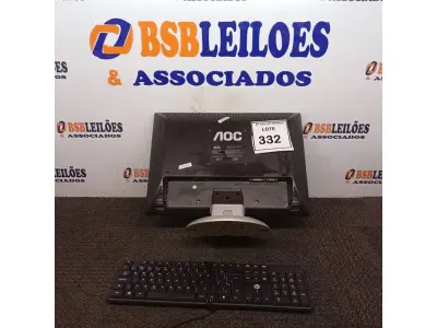 LOTE 332 - 01 MONITOR AOC. (NO ESTADO) ATENÇÃO! FAZER A VISITAÇÃO ANTES DE ARREMATAR, NÃO SABEMOS SE FUNCIONA. LEILÃO NÃO TEM GARANTIA E NEM DEVOLUÇÃO, SUJEITO A POSSÍVEIS AVARIAS VISÍVEIS/OCULTAS E/OU AUSÊNCIA DE COMPONENTES.