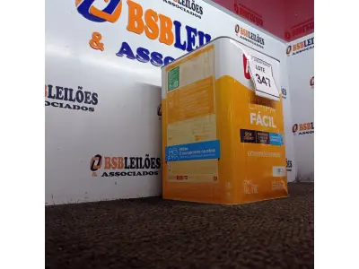 LOTE 347 - 01 LATA DE TINTA BASE C LIMPA FÁCIL IQUINE 18 L. (NO ESTADO) ATENÇÃO! FAZER A VISITAÇÃO ANTES DE ARREMATAR, NÃO SABEMOS SE FUNCIONA. LEILÃO NÃO TEM GARANTIA E NEM DEVOLUÇÃO, SUJEITO A POSSÍVEIS AVARIAS VISÍVEIS/OCULTAS E/OU AUSÊNCIA DE COMPONENTES.