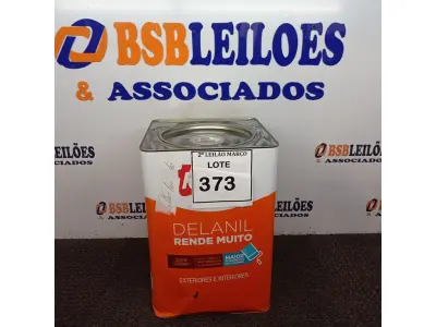 LOTE 373 - 01 LATA DE TINTA IQUINE DELANIL AZUL FOSCO BASE. 18L.  (NO ESTADO) ATENÇÃO! FAZER A VISITAÇÃO ANTES DE ARREMATAR, NÃO SABEMOS SE FUNCIONA. LEILÃO NÃO TEM GARANTIA E NEM DEVOLUÇÃO, SUJEITO A POSSÍVEIS AVARIAS VISÍVEIS/OCULTAS E/OU AUSÊNCIA DE COMPONENTES.