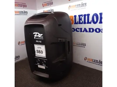 LOTE 383 - 01 CAIXA DE SOM MARCA PZ PRO ÁUDIO. (NO ESTADO) ATENÇÃO! FAZER A VISITAÇÃO ANTES DE ARREMATAR, NÃO SABEMOS SE FUNCIONA. LEILÃO NÃO TEM GARANTIA E NEM DEVOLUÇÃO, SUJEITO A POSSÍVEIS AVARIAS VISÍVEIS/OCULTAS E/OU AUSÊNCIA DE COMPONENTES.