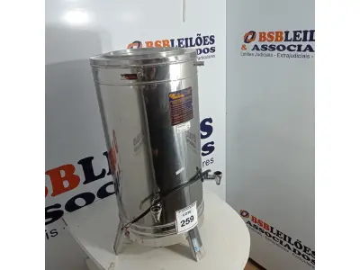 LOTE 259 - 01 CAFETEIRA INDUSTRIAL EM INOX.  (NO ESTADO) ATENÇÃO! FAZER A VISITAÇÃO ANTES DE ARREMATAR, NÃO SABEMOS SE FUNCIONA. LEILÃO NÃO TEM GARANTIA E NEM DEVOLUÇÃO, SUJEITO A POSSÍVEIS AVARIAS VISÍVEIS/OCULTAS E/OU AUSÊNCIA DE COMPONENTES.