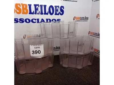 LOTE 390 - 05 BALDES COMBO EM ACRÍLICO.  (NO ESTADO) ATENÇÃO! FAZER A VISITAÇÃO ANTES DE ARREMATAR, NÃO SABEMOS SE FUNCIONA. LEILÃO NÃO TEM GARANTIA E NEM DEVOLUÇÃO, SUJEITO A POSSÍVEIS AVARIAS VISÍVEIS/OCULTAS E/OU AUSÊNCIA DE COMPONENTES.
