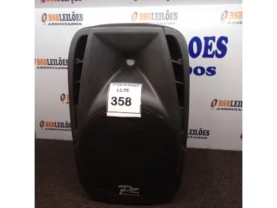 LOTE 358 - 01 CAIXA DE SOM MARCA PZ PRO ÁUDIO. (NO ESTADO) ATENÇÃO! FAZER A VISITAÇÃO ANTES DE ARREMATAR, NÃO SABEMOS SE FUNCIONA. LEILÃO NÃO TEM GARANTIA E NEM DEVOLUÇÃO, SUJEITO A POSSÍVEIS AVARIAS VISÍVEIS/OCULTAS E/OU AUSÊNCIA DE COMPONENTES.